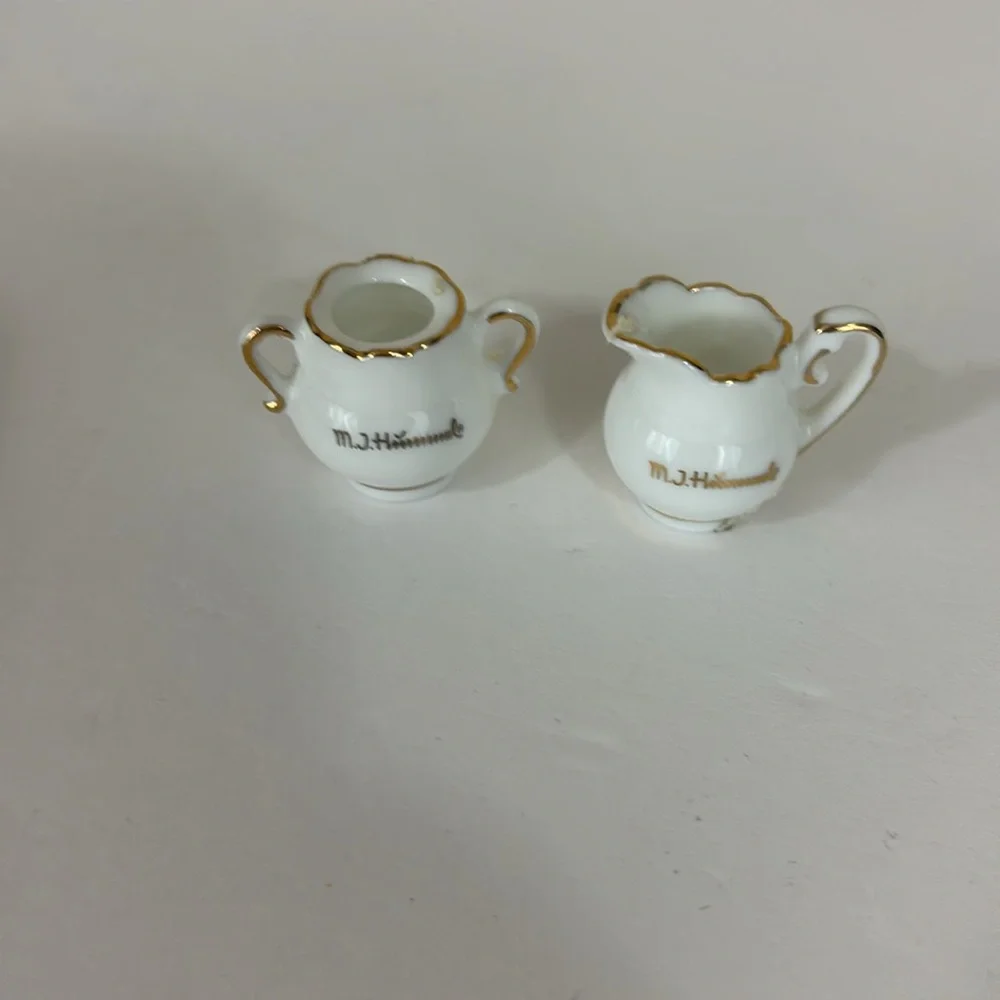 M J Hummel Umbrella Girl Mini Tea Set Reutter Porzellan Goebel Germany - Picture 10 of 12